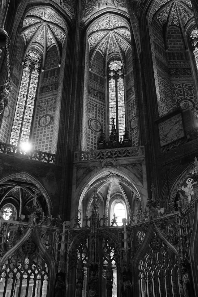Gothic cathedral interior — Kahina Studio